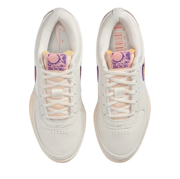 Nike Book 1 Devin Booker Phoenix Suns Sail/Clay Orange-Court Purple Sneakers - Picture 3 of 5